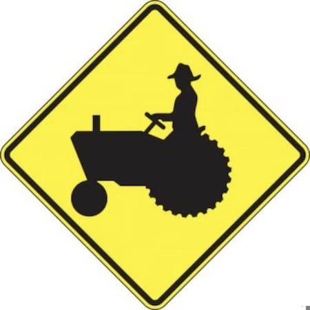 Accuform CROSSING SIGN FARM VEHICLES 24 X 24 FRW719HP FRW719HP